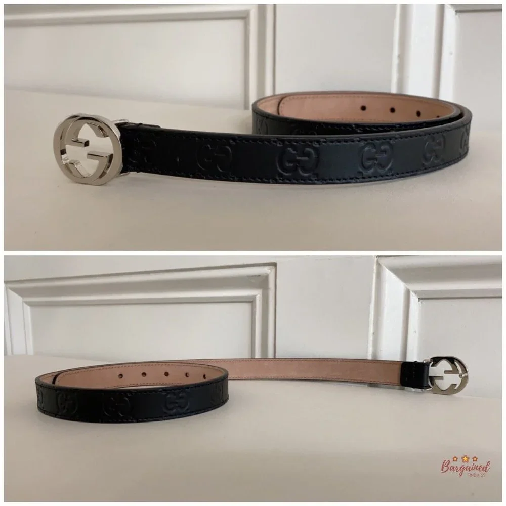 Authentic Children's Gucci Signature Belt - L